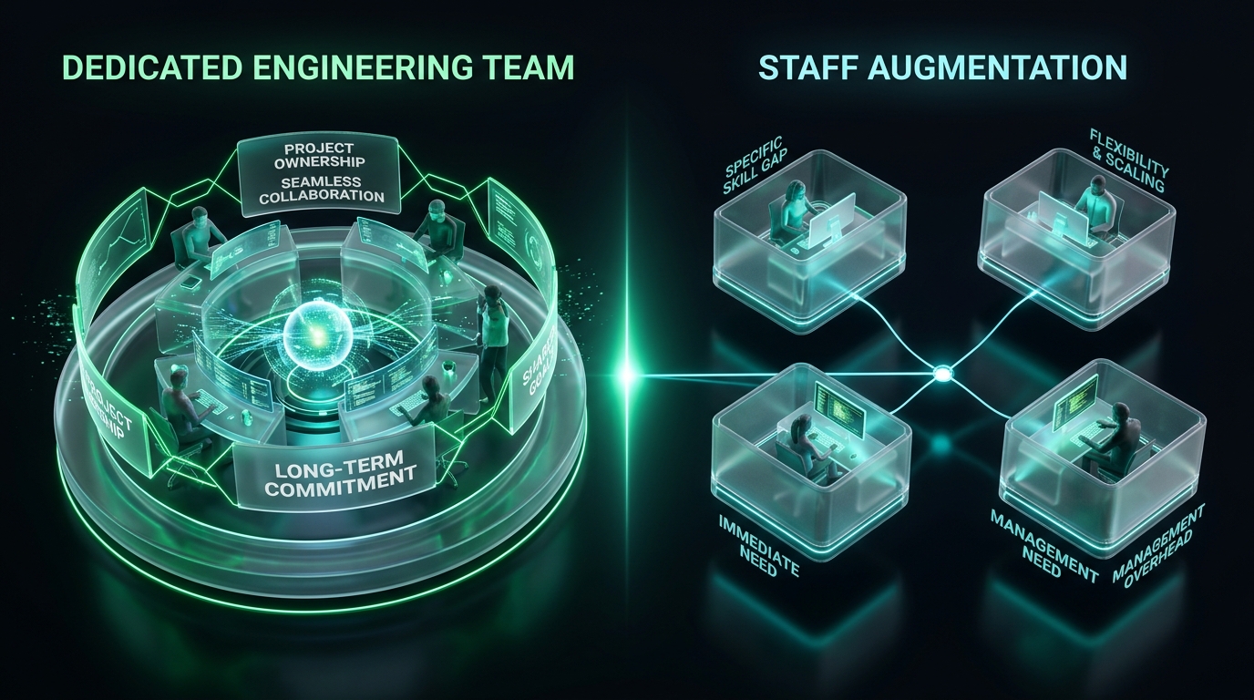 Dedicated Engineering Team vs Staff Augmentation
