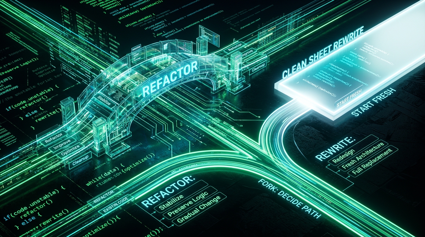 Refactor or Rewrite Unstable Software Guide